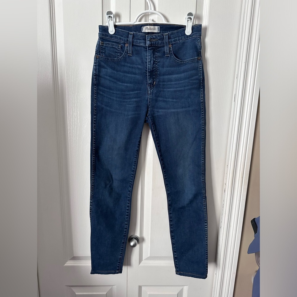 EUC madewell 10” high rise skinny jeans
